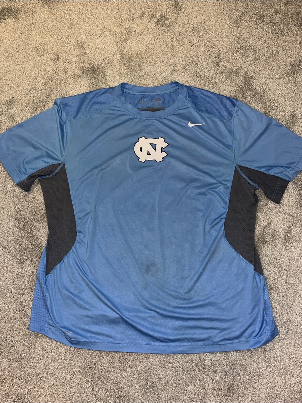 Nike UNC North Carolina Tar Heels  Football Practice Work Out Gym T Shirt XXL